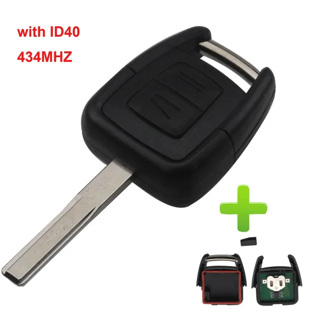 Schlüssel für Opel - ID40 Transponder - Schlüsselblatt HU100 - 93179247 -  90511982 - After Market Produkt