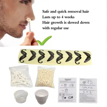

Nose Hair Removal Wax Set Nasal Hair Wax Bean Nostril Cleaning Stick Beard Sticker Nose Hair Removal Stick Cleaning Tools