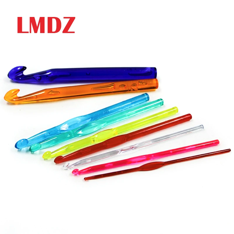 LMDZ 1 шт. 3-15 мм Пластиковые Крючки для вязания крючком, игла для плетения, инструменты для шитья, инструменты для рукоделия, инструменты для вязания