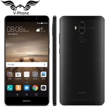 Оригинальный Huawei Коврики 9 Коврики 9 4 г LTE Octa core 4 ГБ Оперативная память 64 ГБ Встроенная память 5.9 “HD Android 7.0 отпечатков пальцев ID 20MP + 12MP Камера мобильного телефона