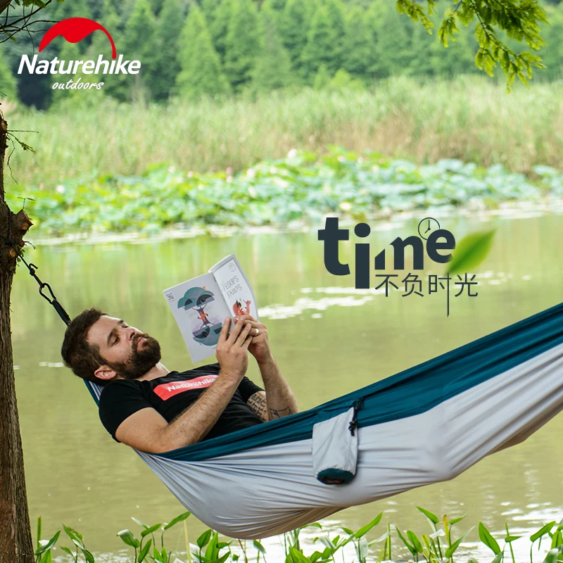  Naturehike 1/2 Person Ultralight Single Double Hammock Outdoor Camping Leisure Hanging Tent Portable Hanging Sleeping Bed 