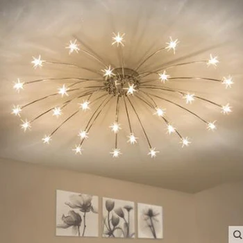 

Nordic stars LED atmospheric living room lighting modern minimalist restaurant bedroom lamp creative fashion ceiling lamp led
