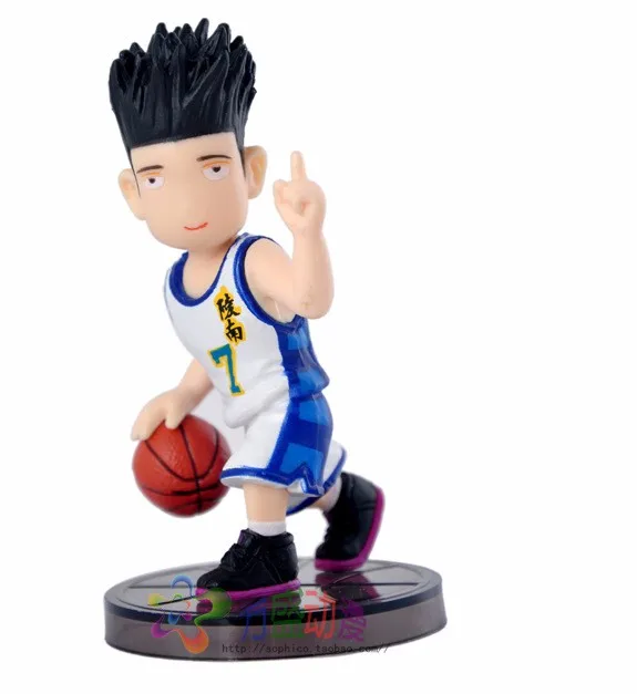 5 шт./лот Японии аниме 8 см Slam Dunk PVC Фигурки Баскетбол Sakuragi Hanamichi игрушки