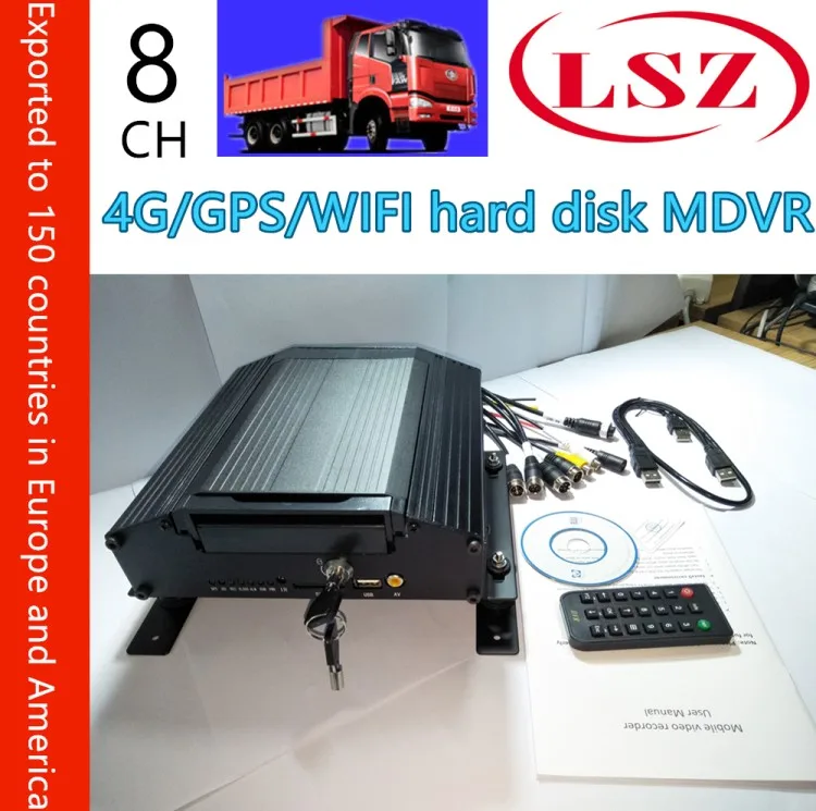 Продаж целостности mdvr 4 г gps Wi-Fi жесткий диск хост мониторинга 8CH VCR автобус/школьный автобус Мобильный видеорегистратор