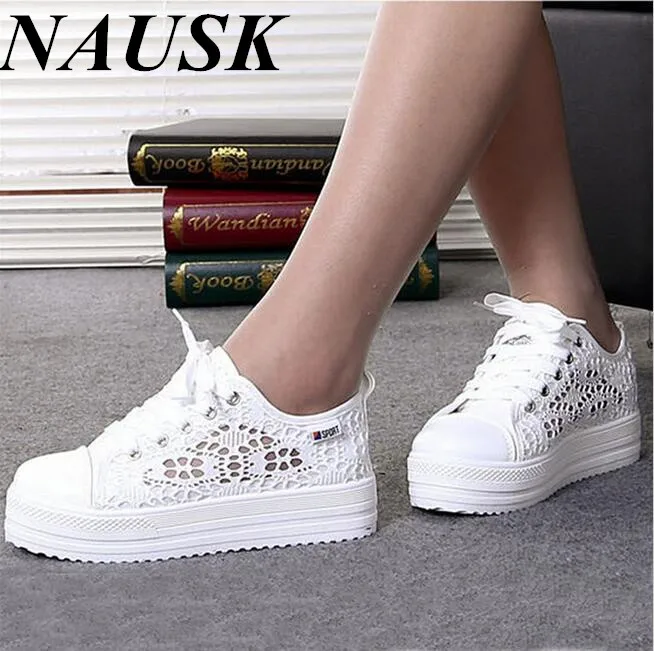 black lace canvas shoes