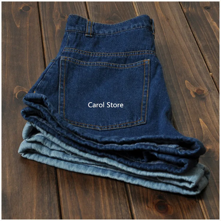 GCAROL Euro Style Women Denim Shorts Vintage High Waist Cuffed Jeans Shorts Street Wear Sexy Shorts For Summer Spring Autumn 30