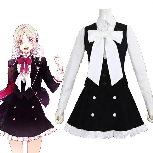 Пользовательские Косплей Японская игра DIABOLIK LOVERS Komori Yui Униформа костюм Cos