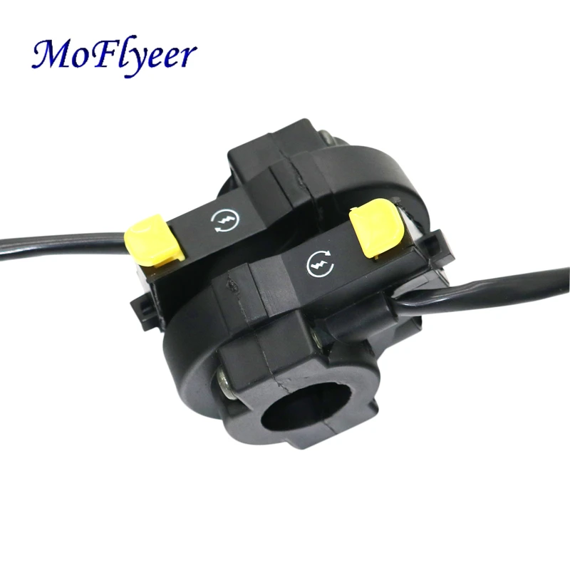 

MoFlyeer Motorcycle Handlebar 7/8'' ATV Bike Horn Starter Kill Switch On Off Button Nice Motorbike Accessories