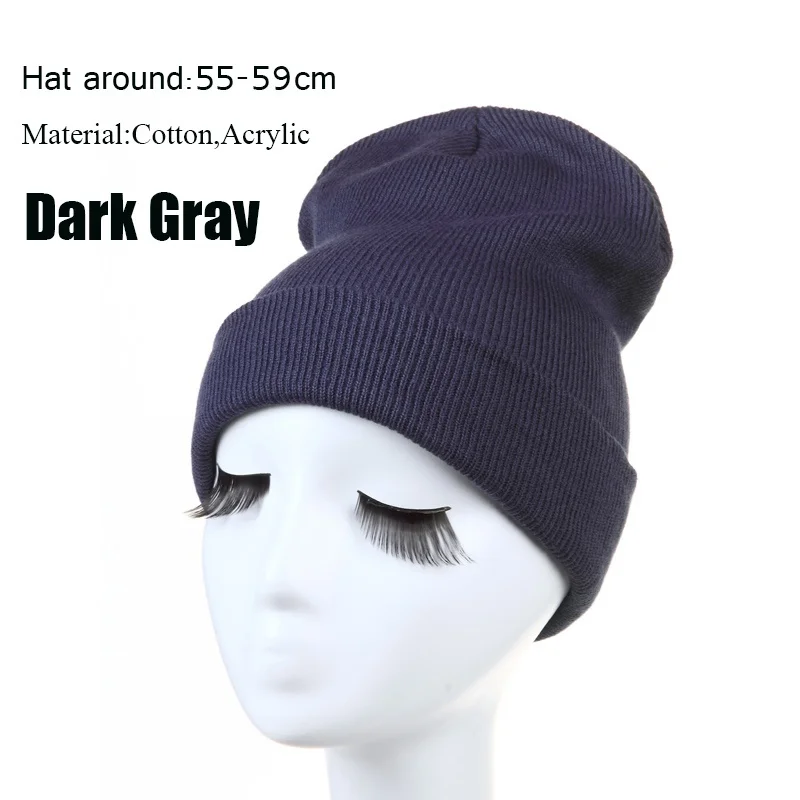 

Letter True Casual Beanies for Men Women Fashion Knitted Winter Hat Solid Color Hip-hop Skullies Bonnet Unisex Cap Gorro