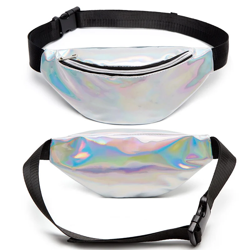 Голографическая поясная сумка новая голографическая Heuptas Hip Bag женские блестящие