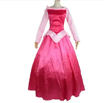 

Newest Deluxe Custom Made Adult Sleeping Beauty Costume Princess Aurora Dress For Women Halloween Party Cosplay Fairy Tale Dress