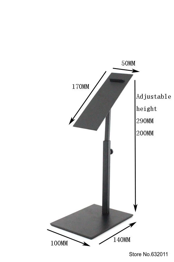 Черного металла обуви Дисплей показывая подставка для обуви Riser кронштейн подставка из нержавеющей стали Обувь Держатель Стойки