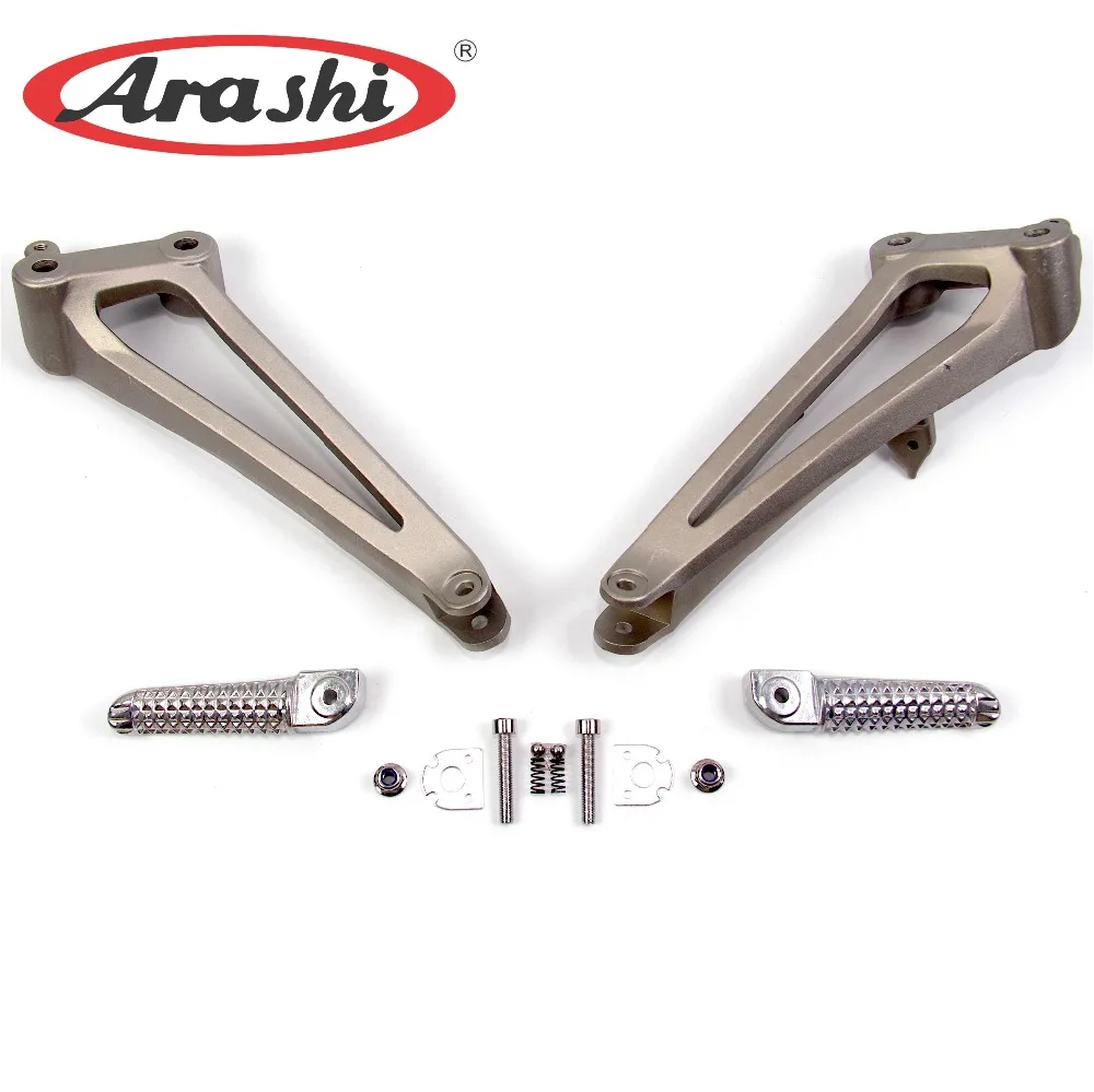 ARASHI, мотоциклетные Задние подножки, подножки, педали для Yamaha YZF R1 2009 2010 2011 YZF-R1, Пассажирские подножки, кронштейн, алюминий