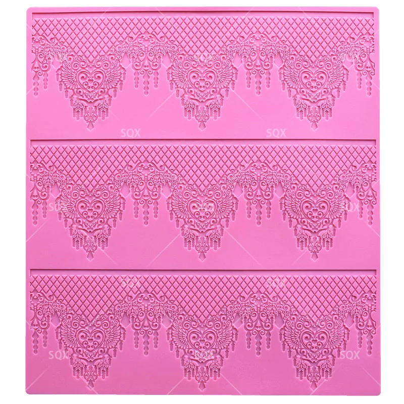

New arrival Silicone Baking Mat Cake Lace Mold Flower Pattern Fondant Molds Cake Decorative Lace Mat Cake Decorating Tools LS127
