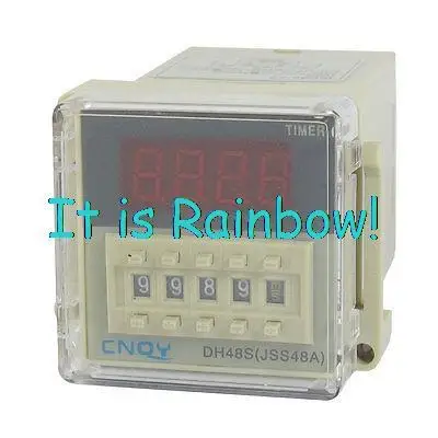 

Free Shipping AC 220V DPDT 8P 0.01S-9999H 4-Digit Programmable Timer Delay Relay DH48S-2Z
