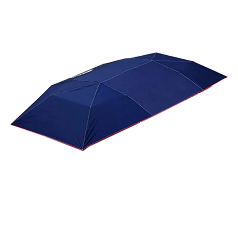 Полуавтоматический водонепроницаемый портативный долговечный автомобильный зонтик для экономии топлива с защитой от УФ пыли#278697 - Название цвета: Navy