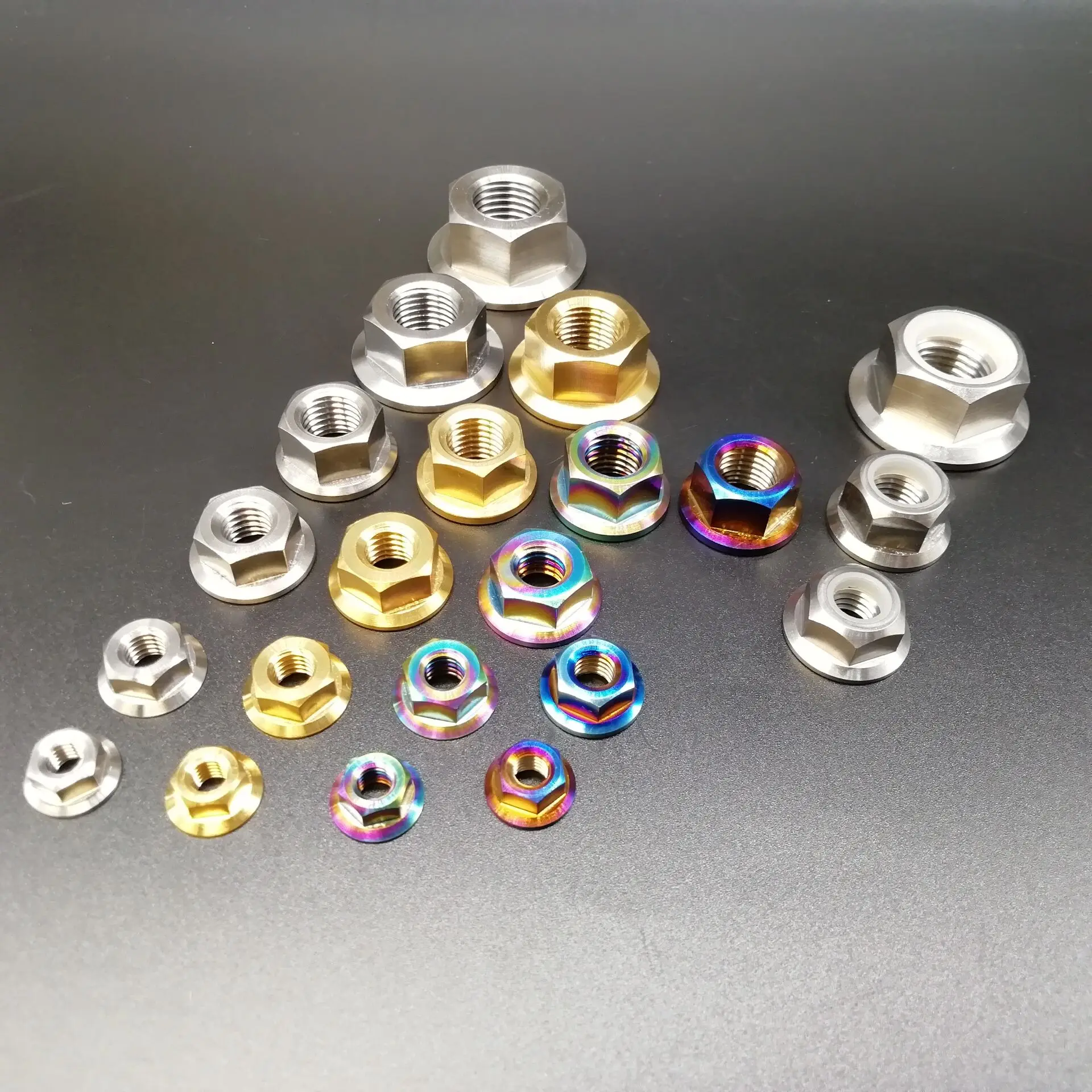 

CyclingMan Titanium M5 M6 M8 M10 M12 M14 Flange Nut Srew Bolts for Motorcycle Bicycle Bike