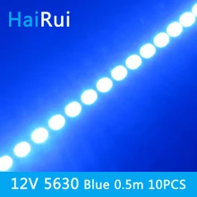 10 шт.* 50 см с фабрики высокий яркий DC 12 В 36 SMD 5630 Светодиодный жёсткая планка бар светло-красный синий зеленый цвет