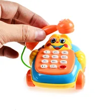 Маленький прокатный пластиковый электронный Музыкальный Многофункциональный мобильный телефон игрушечный музыкальный инструмент для детей, размер = 6*7*8 см