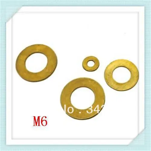 M6 brass flat washers /copper washers (200pcs/lot) /bronze washers
