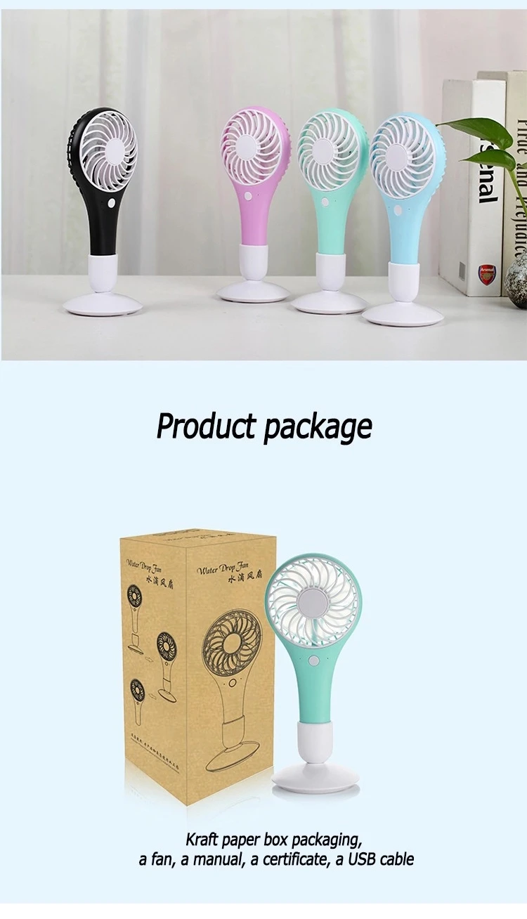 2018 New Water Droplets 1200mah Battery Powered Ail Cooling