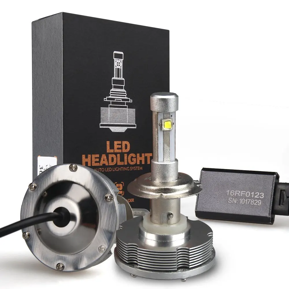 Car Rover LED Headlight Bulbs H1 H3 H4 H7 H11 9005 9006 30W 2400lm Cree