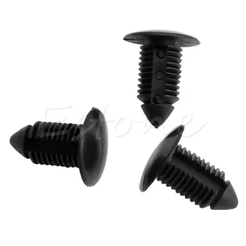 

20 Pcs 11mm Universal Hole Car Plastic Rivets Door Bumper Fender Push Clip Fastener Black car accessories