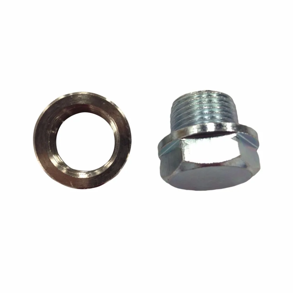 O2 Oxygen Sensor Stainless Steel Weld On Bung Plug Wideband Nut Cap Kit