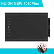 Huion 1060 Plus Graphic Drawing Digital Tablet w/ Card Reader 8G SD Card 5080 LPI 12 Express Key 16 Software Key Glove as gift