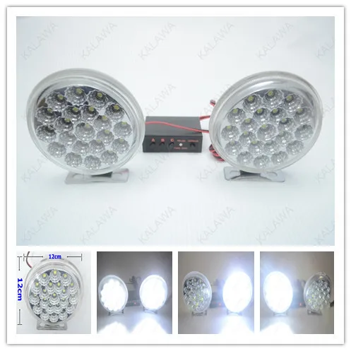 

A practical LED daytime running lights good quality, bright 42 LED Bright white light freeshipping H002-52004-21-A #D