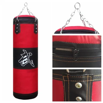 

60cm 80cm 100cm 120cm Empty Boxing Sand Bag Hanging Kick Sandbag Boxing Training Fight Karate Sandbag Set With Wrist Guard