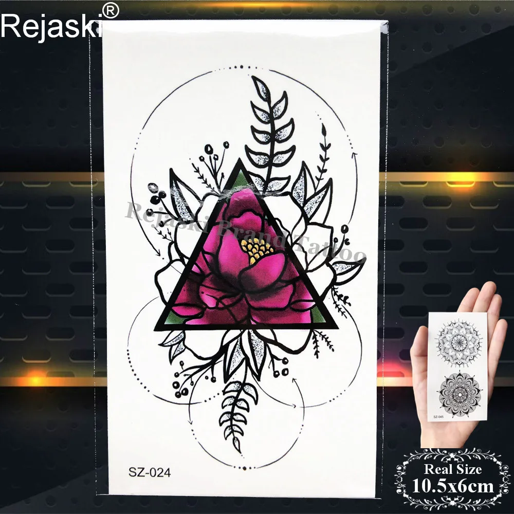 Маленькая черная Татуировка Rejaski с Медузой детские наклейки на руку