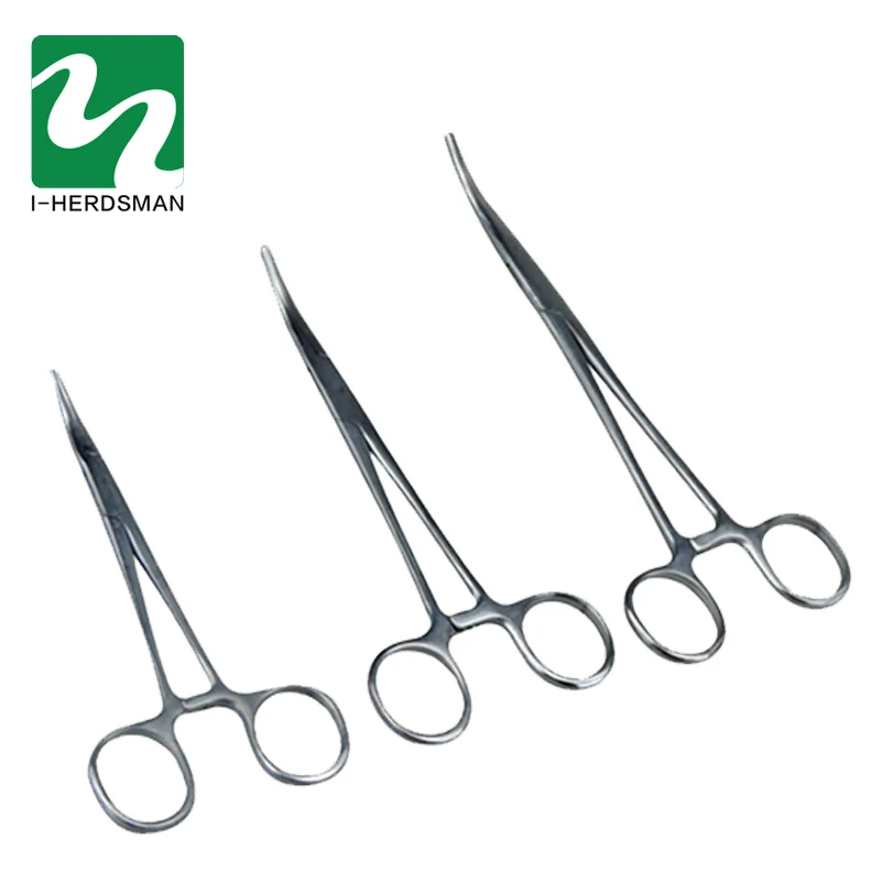 

Stainless Steel Vascular Clamp Forceps Professional Ratchet Clamp Pet Pliers for vet Surgical Hemostat Locking Clamps scissors