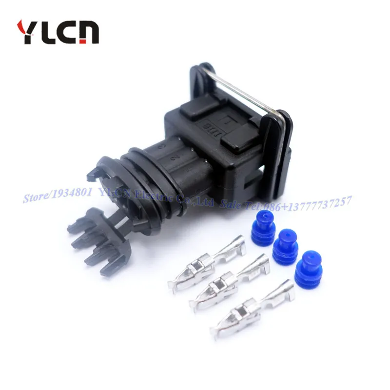 

Wholesale 1 Set 3Pin/Way Waterproof Sealed Male AMP 282191-1 Timer Connector Splash socket