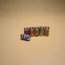 Миниатюрный Кукольный дом аксессуары консервированные мягкие напитки украшения реквизит