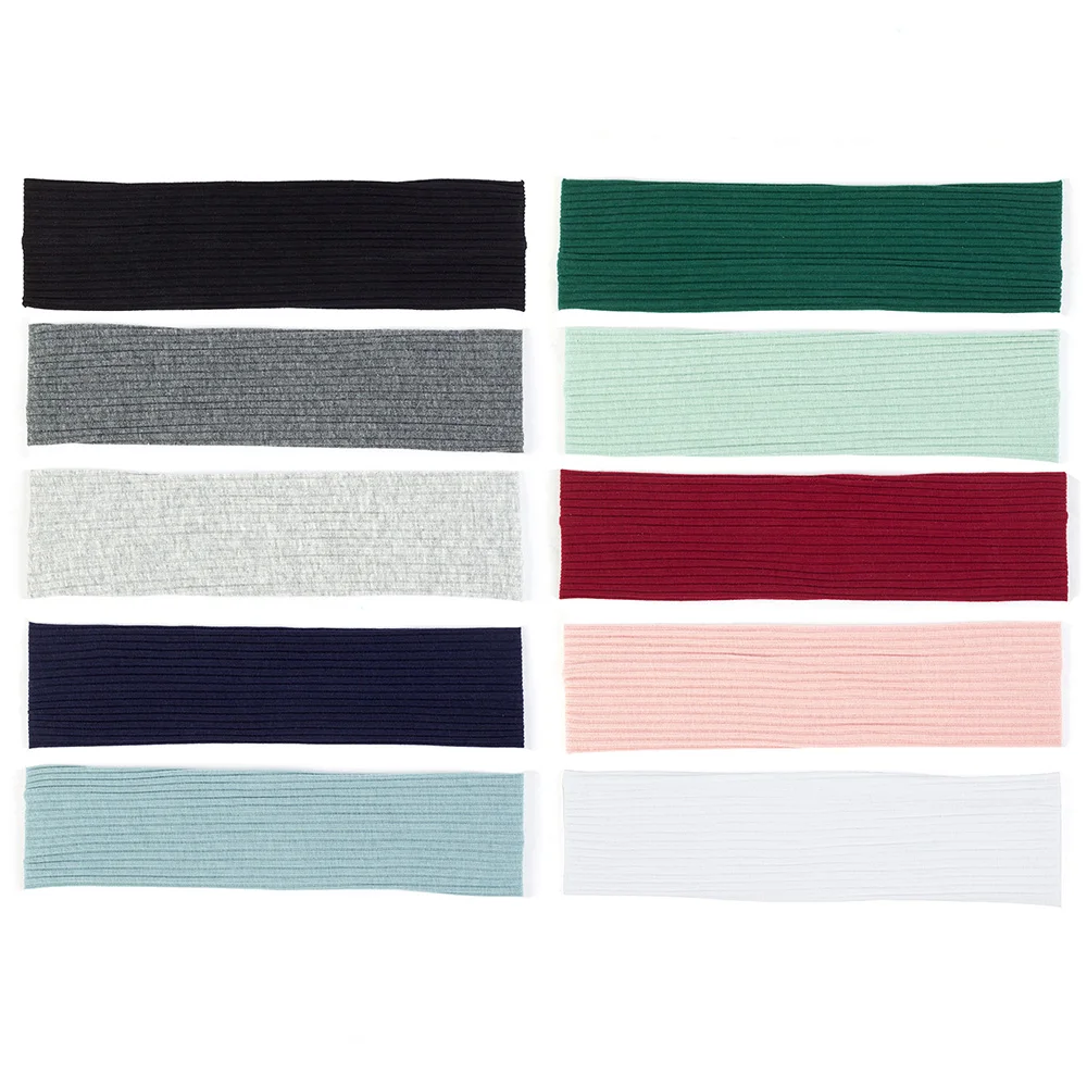 

2019 Casual Cute Baby Girls Boys Cotton Headband Head Wrap Childs Kids Soft Ribbed Hair bands Accessories Baby head warp