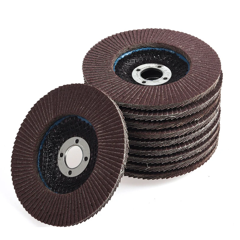 

10x 100mm Sanding Flap Disc Grinding Wheel Discs For Angle Grinder 60 Grit New