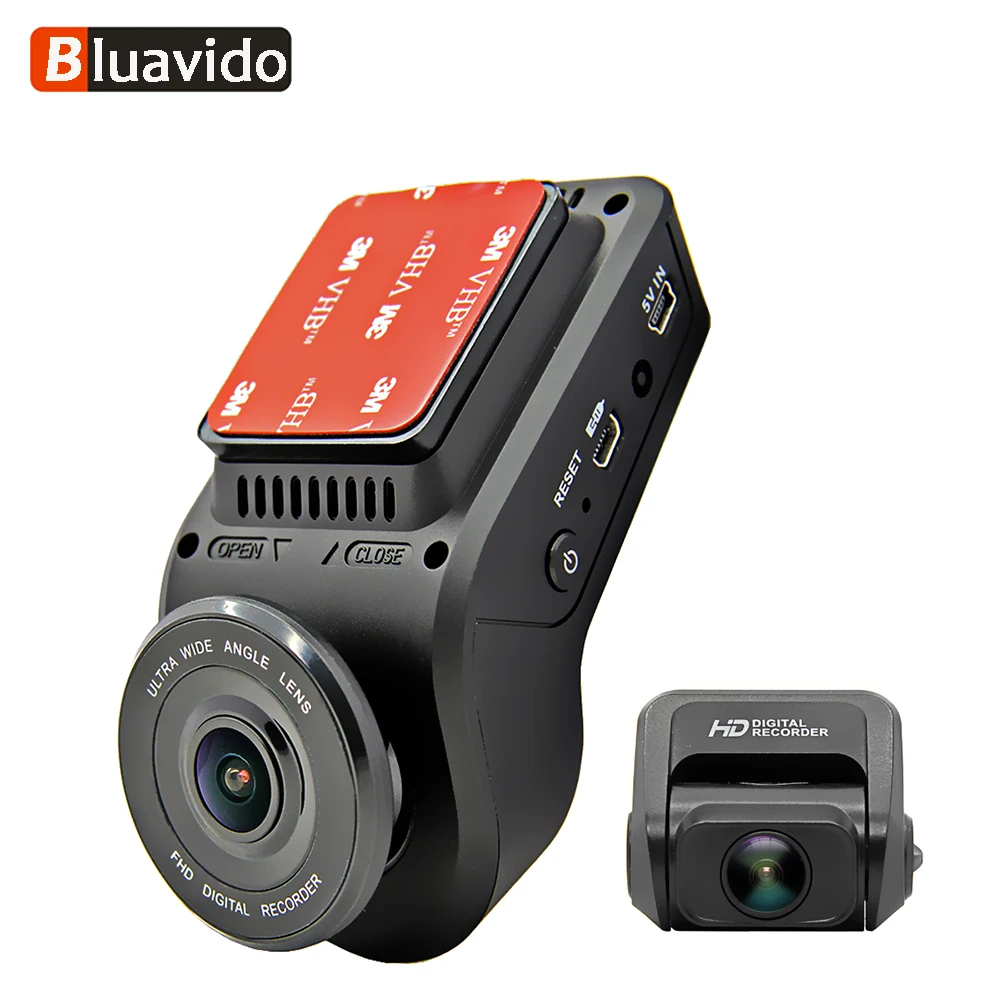 

Bluavido 4K 2160P Dash cam with 1080P Rear Camera GPS logger ADAS IMAX323 sensor car Video Recorder Novatek96663 Nightvision DVR