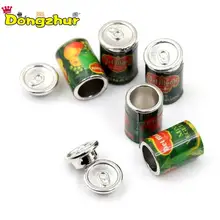 Dongzhur 5 шт. 1:12 аксессуары для кукольного дома мини консервированные фрукты 5 банок миниатюрная пищевая игра кухня кукла аксессуары для еды игрушка