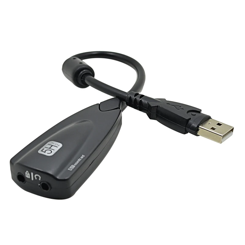 5HV2 7,1 канальный USB с кабелем Звуковая карта Виртуальный канал Звуковая дорожка аудио адаптер