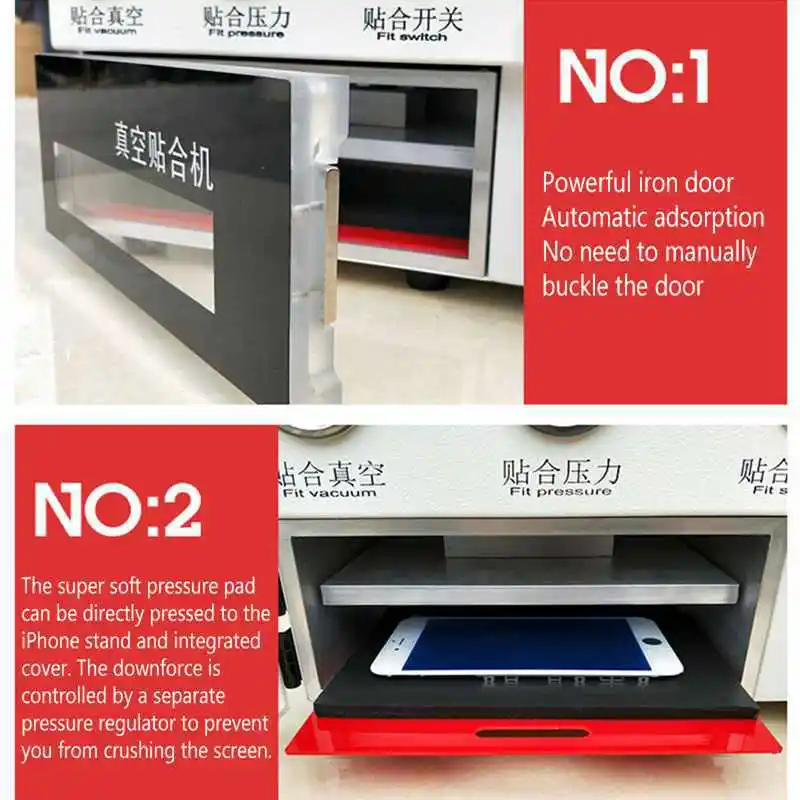  Latest High Quality 10 Inches LCD OCA Vacuum Laminating Machine Bubble Remover Automatic Autoclave 