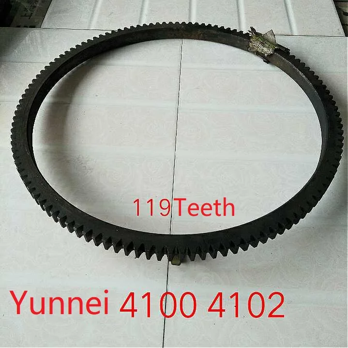 Fast Shipping Yunnei 4100 4102 Flywheels Flywheel 119 teeth diesel engine Flywheel gear ring suit for China brand цена Fast Shipping Yunnei 4100 4102 Flywheels Flywheel 119 teeth diesel engine Flywheel gear ring suit for China brand цены онлайн