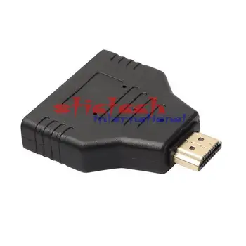 

by dhl or ems 500pcs 2 Port HDMI Switch 1X2 Male to 2 Female 1 In 2 Out HDMI Splitter Adapter Converter for PS4 Xbox HDTV