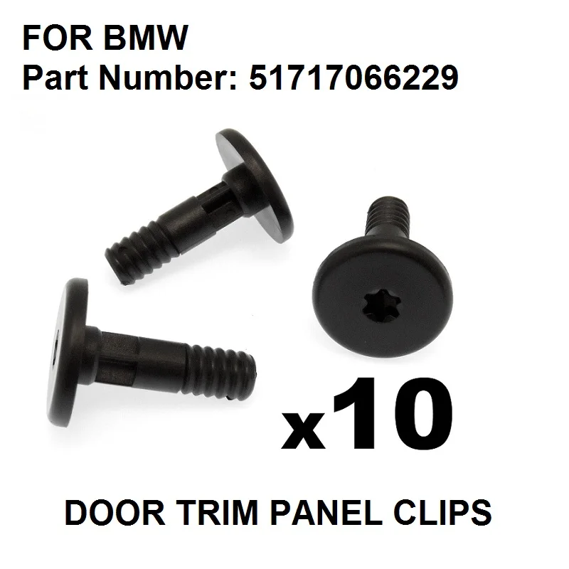10x FOR BMW Side Skirt & Sill Moulding Trim Plastic Securing Bolt / Pin Torx Head , oe#51717066229|Auto Fastener & Clip| | - AliExpress