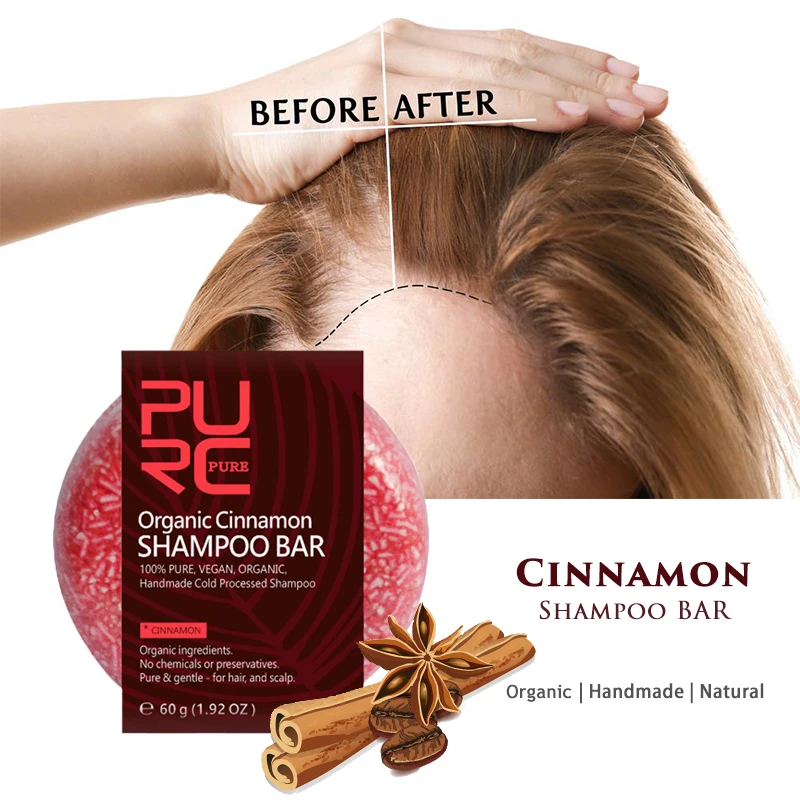 Original Hair Thickening Cinnamon Shampoo Bar Enhance Hair Root