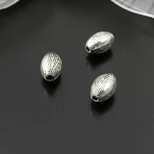 (27923)50 pçs 9x6mm estilo antigo liga de zinco espaçador oval contas pulseiras contas diy jóias descobertas acessórios atacado