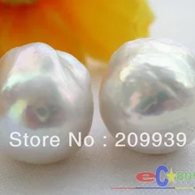 Hj 0048 необычная природа белый Кеши реборн жемчужные серьги-гвоздики