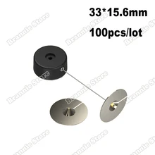 100 шт/лот округленная растягивающаяся безопасная протяжная коробка стальной проволочный кабель Противоугонный откатник для товара анти-shoplifting