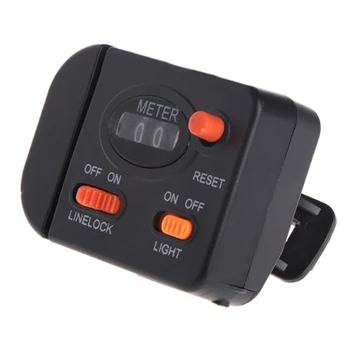 

Fishing Length Counter Clip On Rod Meter Gauge Depth Finder Digital Jigging 99.9m
