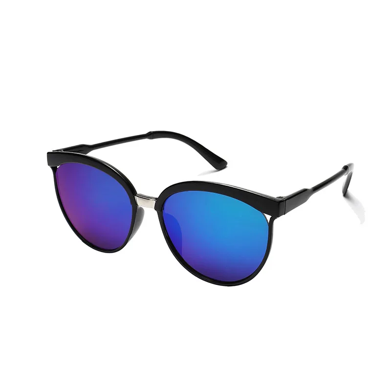 Fashion Metal Round Half Frame Ladies Sunglasses Classic Designer high quality Sun Glasses Polarizer driving Eye wear